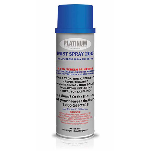 Platinum 200 Mist Spray Adhesive: PinPoint International